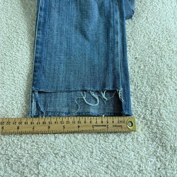 Current Elliott Jeans Womens Sz 28 The Cross over First Loved Destroyed uneven - Picture 10 of 15